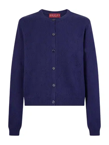 Gucci Perforated Silk-blend Cardigan | Thumbnail 1 Gucci Perforated Silk-blend Cardigan | Thumbnail 1