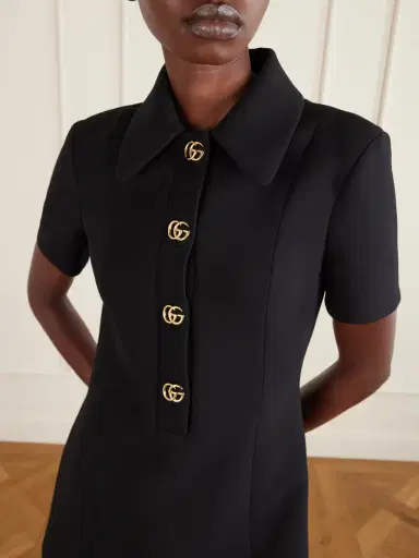 Gucci Wool-crepe Mini Dress | Thumbnail 4 Gucci Wool-crepe Mini Dress | Thumbnail 4