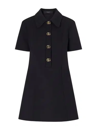 Gucci Wool-crepe Mini Dress | Thumbnail 1 Gucci Wool-crepe Mini Dress | Thumbnail 1
