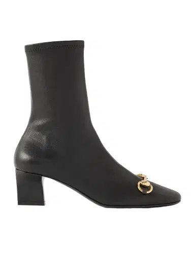 Gucci Signora Horsebit-embellished Leather Ankle Boots | Thumbnail 1 Gucci Signora Horsebit-embellished Leather Ankle Boots | Thumbnail 1