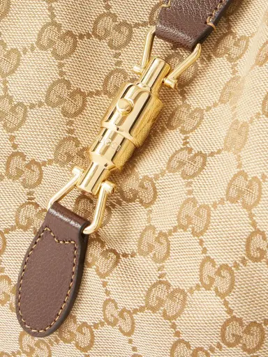 Gucci Mercato Medium Leather-trimmed Canvas-jacquard Shoulder Bag | Thumbnail 5 Gucci Mercato Medium Leather-trimmed Canvas-jacquard Shoulder Bag | Thumbnail 5