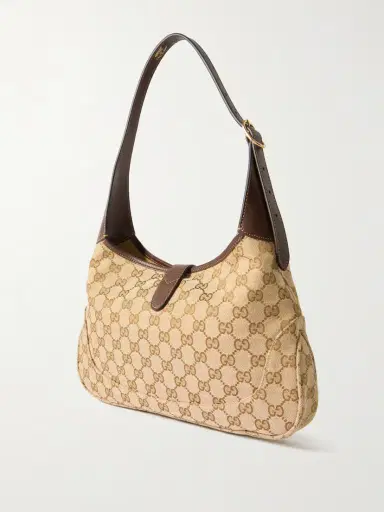 Gucci Jackie 1961 Medium Leather-trimmed Canvas-jacquard Shoulder Bag | Thumbnail 4 Gucci Jackie 1961 Medium Leather-trimmed Canvas-jacquard Shoulder Bag | Thumbnail 4