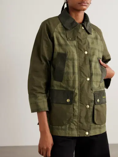 Barbour Beadnell Corduroy-trimmed Checked Cotton Jacket | Thumbnail 3 Barbour Beadnell Corduroy-trimmed Checked Cotton Jacket | Thumbnail 3