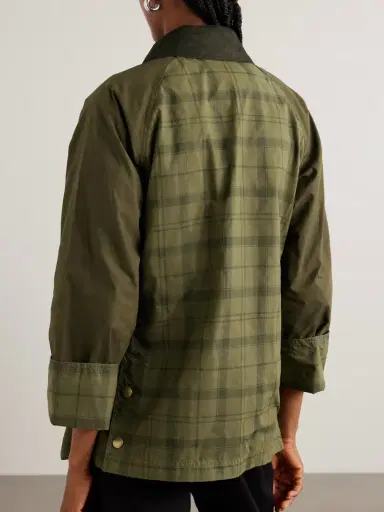 Barbour Beadnell Corduroy-trimmed Checked Cotton Jacket | Thumbnail 4 Barbour Beadnell Corduroy-trimmed Checked Cotton Jacket | Thumbnail 4