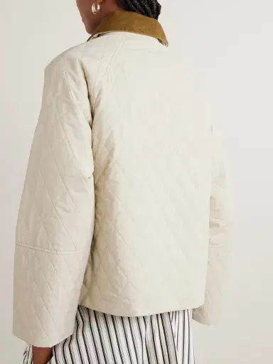 Barbour Kirby Cotton Corduroy-trimmed Quilted Shell Jacket | Thumbnail 4 Barbour Kirby Cotton Corduroy-trimmed Quilted Shell Jacket | Thumbnail 4