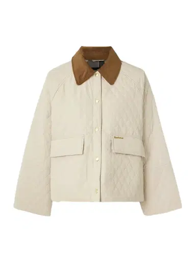 Barbour Kirby Cotton Corduroy-trimmed Quilted Shell Jacket | Thumbnail 1 Barbour Kirby Cotton Corduroy-trimmed Quilted Shell Jacket | Thumbnail 1