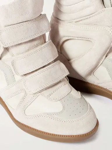Isabel Marant Bekett Leather-trimmed Suede High-top Wedge Sneakers | Thumbnail 4 Isabel Marant Bekett Leather-trimmed Suede High-top Wedge Sneakers | Thumbnail 4