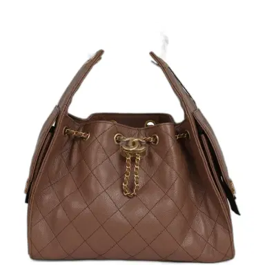 Chanel Chanel Small 25 Hobo Bag Brown Caviar Antique Gold Hardware | Thumbnail 1 Chanel Chanel Small 25 Hobo Bag Brown Caviar Antique Gold Hardware | Thumbnail 1