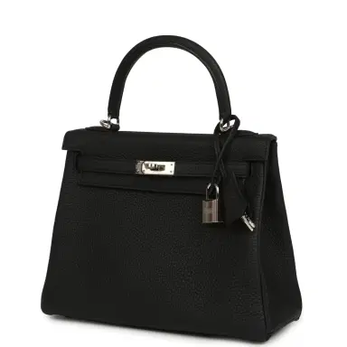 HERMÈS Hermes Kelly Retourne 25 Black Togo Palladium Hardware | Thumbnail 5 HERMÈS Hermes Kelly Retourne 25 Black Togo Palladium Hardware | Thumbnail 5