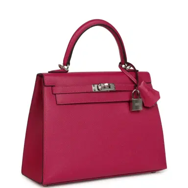 HERMÈS Hermes Kelly Sellier 25 Rose Poupre Madame Palladium Hardware | Thumbnail 2 HERMÈS Hermes Kelly Sellier 25 Rose Poupre Madame Palladium Hardware | Thumbnail 2