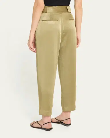 Ramy Brook Hayden Belted Cropped Satin Pants | Thumbnail 3 Ramy Brook Hayden Belted Cropped Satin Pants | Thumbnail 3