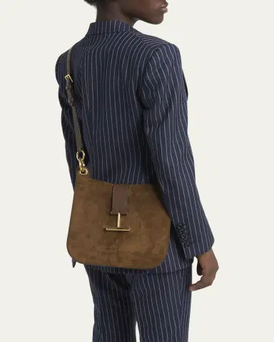 Tom Ford Tara Small Hobo Crossbody in Suede | Thumbnail 2 Tom Ford Tara Small Hobo Crossbody in Suede | Thumbnail 2