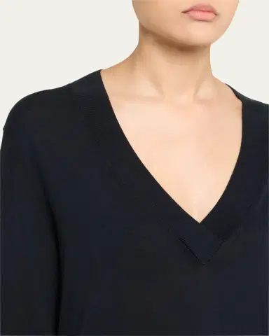 TWP Perfect Deep V Wool Sweater | Thumbnail 5 TWP Perfect Deep V Wool Sweater | Thumbnail 5