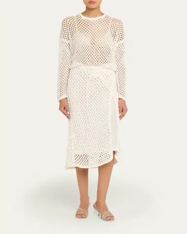 Diotima Bonaire Crystal Crochet Midi Wrap Skirt | Thumbnail 2 Diotima Bonaire Crystal Crochet Midi Wrap Skirt | Thumbnail 2