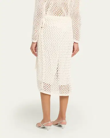 Diotima Bonaire Crystal Crochet Midi Wrap Skirt | Thumbnail 3 Diotima Bonaire Crystal Crochet Midi Wrap Skirt | Thumbnail 3