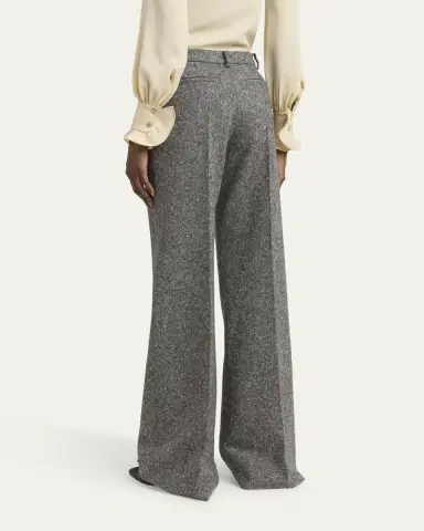 Valentino Garavani Wool Woven Flare Pants | Thumbnail 3 Valentino Garavani Wool Woven Flare Pants | Thumbnail 3