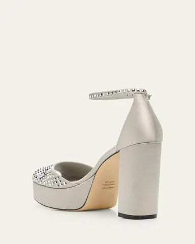 Stuart Weitzman 110mm Sabrina Embellished Satin Platform Sandals | Thumbnail 2 Stuart Weitzman 110mm Sabrina Embellished Satin Platform Sandals | Thumbnail 2