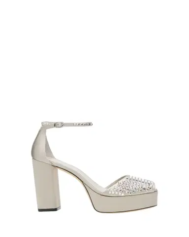 Stuart Weitzman 110mm Sabrina Embellished Satin Platform Sandals | Thumbnail 1 Stuart Weitzman 110mm Sabrina Embellished Satin Platform Sandals | Thumbnail 1