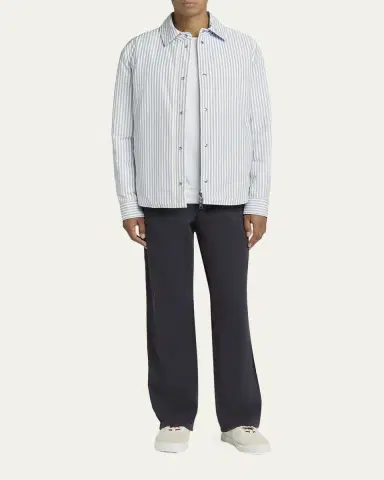 Moncler Men's Crescent Reversible Down Shirt Jacket | Thumbnail 2 Moncler Men's Crescent Reversible Down Shirt Jacket | Thumbnail 2