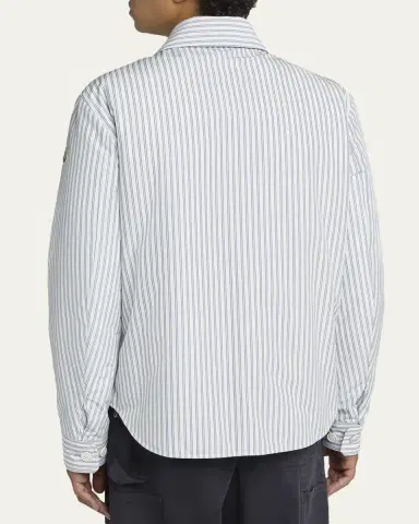 Moncler Men's Crescent Reversible Down Shirt Jacket | Thumbnail 3 Moncler Men's Crescent Reversible Down Shirt Jacket | Thumbnail 3