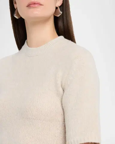 Proenza Schouler White Label Dana Cinched Short-Sleeve Sweater | Thumbnail 9 Proenza Schouler White Label Dana Cinched Short-Sleeve Sweater | Thumbnail 9