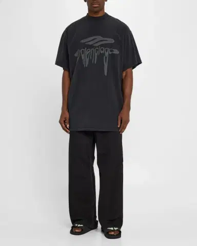 Balenciaga Men's BB Logo Pool Slide Sandals | Thumbnail 3 Balenciaga Men's BB Logo Pool Slide Sandals | Thumbnail 3