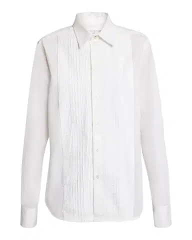 Victoria Beckham Pintucked Cotton Poplin Shirt | Thumbnail 1 Victoria Beckham Pintucked Cotton Poplin Shirt | Thumbnail 1