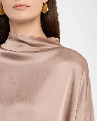 LAPOINTE Satin Asymmetric Cape Top | Thumbnail 5 LAPOINTE Satin Asymmetric Cape Top | Thumbnail 5