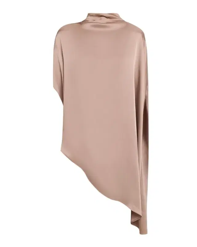 Satin Asymmetric Cape Top Satin Asymmetric Cape Top