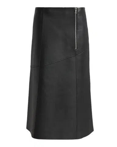 Victoria Beckham Paneled Leather Midi Skirt | Thumbnail 1 Victoria Beckham Paneled Leather Midi Skirt | Thumbnail 1