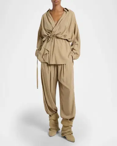 Isabel Marant Keren Oversized Wrap Shirt | Thumbnail 2 Isabel Marant Keren Oversized Wrap Shirt | Thumbnail 2