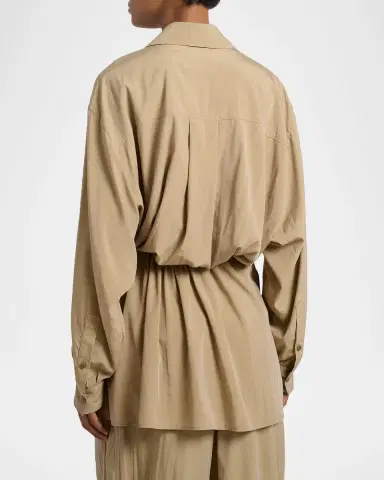 Isabel Marant Keren Oversized Wrap Shirt | Thumbnail 3 Isabel Marant Keren Oversized Wrap Shirt | Thumbnail 3