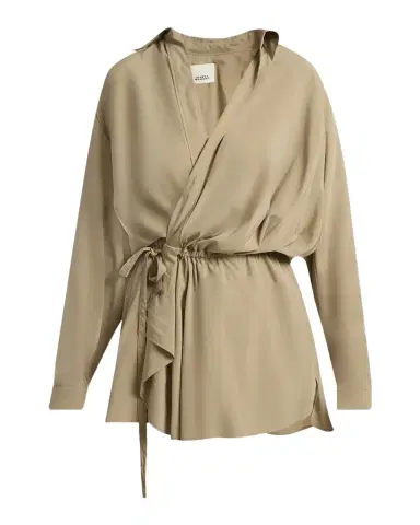 Isabel Marant Keren Oversized Wrap Shirt | Thumbnail 1 Isabel Marant Keren Oversized Wrap Shirt | Thumbnail 1