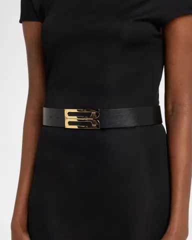 Victoria Beckham Jumbo Dorian Leather Belt | Thumbnail 2 Victoria Beckham Jumbo Dorian Leather Belt | Thumbnail 2