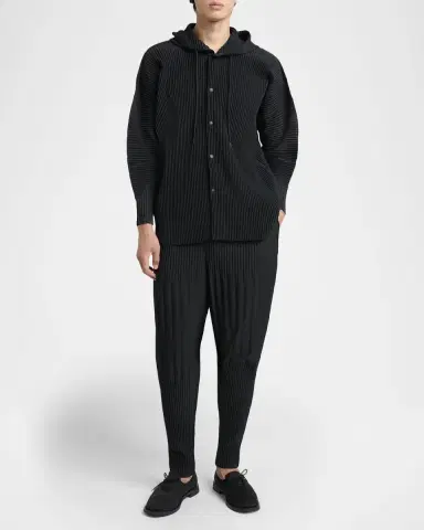 Homme Plissé Issey Miyake Men 's Monthly Colors Pleated Tapered-Fit Trousers | Thumbnail 2 Homme Plissé Issey Miyake Men 's Monthly Colors Pleated Tapered-Fit Trousers | Thumbnail 2