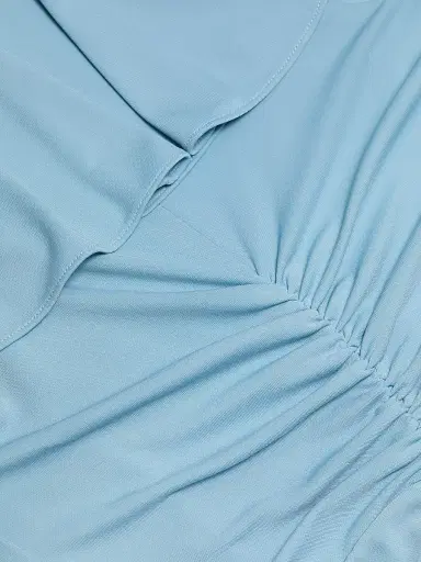 Cinq à Sept Women's Malak Ruffle Wrap Dress - Bluebell | Thumbnail 7 Cinq à Sept Women's Malak Ruffle Wrap Dress - Bluebell | Thumbnail 7