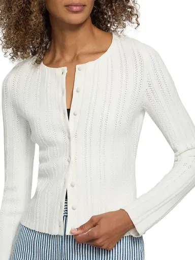 Adam Lippes Women's Faye Compact Jacquard Cardigan - | Thumbnail 6 Adam Lippes Women's Faye Compact Jacquard Cardigan - | Thumbnail 6