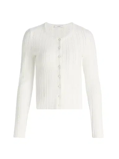 Adam Lippes Women's Faye Compact Jacquard Cardigan - | Thumbnail 1 Adam Lippes Women's Faye Compact Jacquard Cardigan - | Thumbnail 1