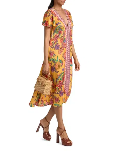 Johnny Was Women's Linnea Eva Midi-Dress - Linnea | Thumbnail 2 Johnny Was Women's Linnea Eva Midi-Dress - Linnea | Thumbnail 2