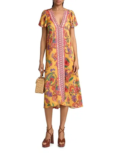 Johnny Was Women's Linnea Eva Midi-Dress - Linnea | Thumbnail 3 Johnny Was Women's Linnea Eva Midi-Dress - Linnea | Thumbnail 3
