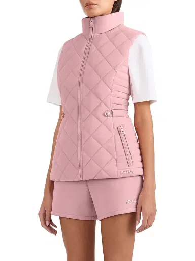 Mackage Women's Stefania Diamond-Quilted Down Vest - Soft Pink | Thumbnail 4 Mackage Women's Stefania Diamond-Quilted Down Vest - Soft Pink | Thumbnail 4