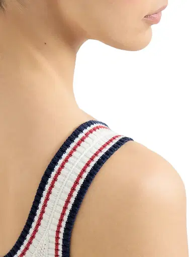 Brunello Cucinelli Women's Cotton Piqué Effect Knit Crop Top - Panama | Thumbnail 5 Brunello Cucinelli Women's Cotton Piqué Effect Knit Crop Top - Panama | Thumbnail 5