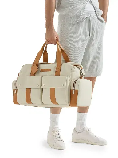 Brunello Cucinelli Men's Grained Calfskin Leisure Bag | Thumbnail 2 Brunello Cucinelli Men's Grained Calfskin Leisure Bag | Thumbnail 2