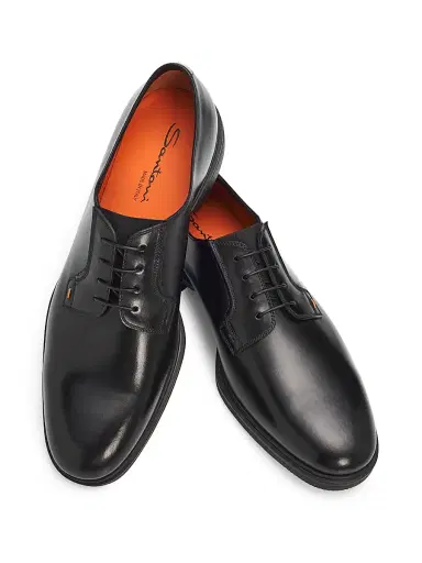 Santoni Men's Easy Revolve Leather Oxfords | Thumbnail 4 Santoni Men's Easy Revolve Leather Oxfords | Thumbnail 4