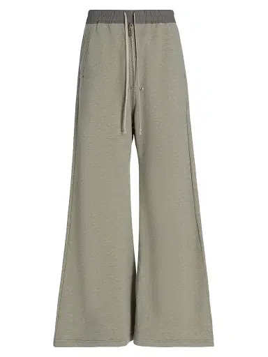 DRKSHDW by Rick Owens Men's Melange Terry Wide-Leg Sweatpants - Grey Melange - Size XL | Thumbnail 1 DRKSHDW by Rick Owens Men's Melange Terry Wide-Leg Sweatpants - Grey Melange - Size XL | Thumbnail 1