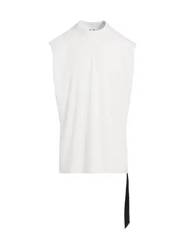 DRKSHDW by Rick Owens Men's Tarp Sleeveless Cotton Relaxed-Fit T-Shirt - Milk Wash - Size XL | Thumbnail 1 DRKSHDW by Rick Owens Men's Tarp Sleeveless Cotton Relaxed-Fit T-Shirt - Milk Wash - Size XL | Thumbnail 1