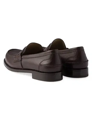 Prada Men's Leather Loafers - Brown | Thumbnail 3 Prada Men's Leather Loafers - Brown | Thumbnail 3