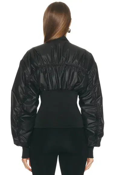 Atlein Ribbed Waist Bomber Jacket | Thumbnail 3 Atlein Ribbed Waist Bomber Jacket | Thumbnail 3
