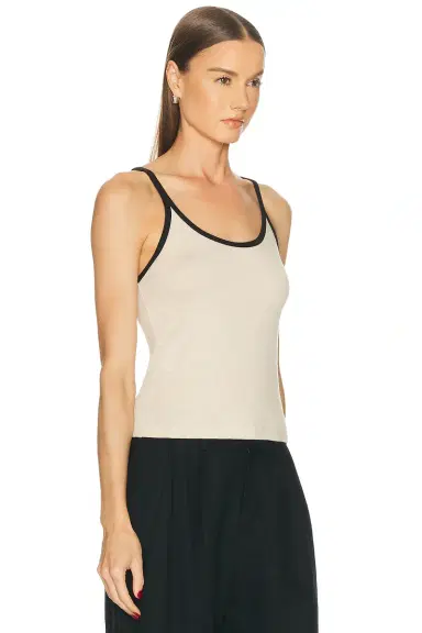 ENZA COSTA Cotton Classic Ringer Scoop Neck Tank Top | Thumbnail 2 ENZA COSTA Cotton Classic Ringer Scoop Neck Tank Top | Thumbnail 2