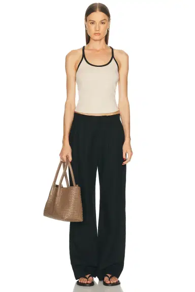 ENZA COSTA Cotton Classic Ringer Scoop Neck Tank Top | Thumbnail 4 ENZA COSTA Cotton Classic Ringer Scoop Neck Tank Top | Thumbnail 4